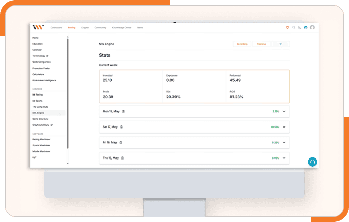 Inbox user interface