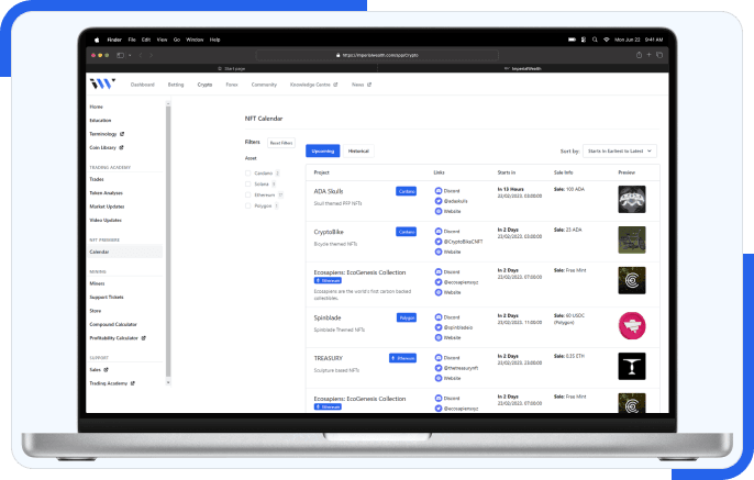 Customer profile user interface